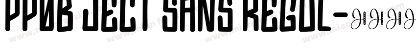 pp0b ject sans regul字体转换